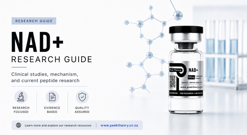 NAD plus research guide covering cellular energy, redox biology and published findings