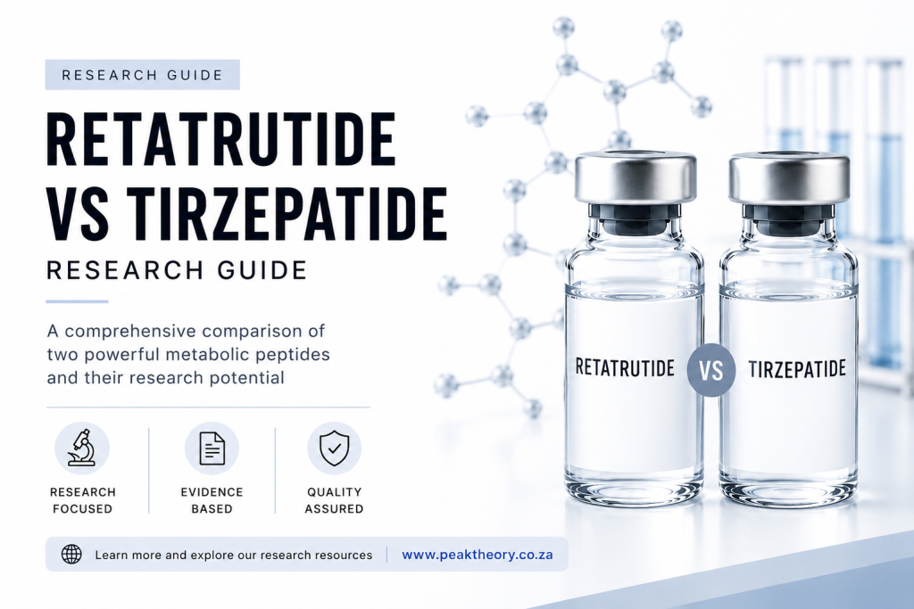 Retatrutide vs Tirzepatide South Africa metabolic peptide research comparison guide