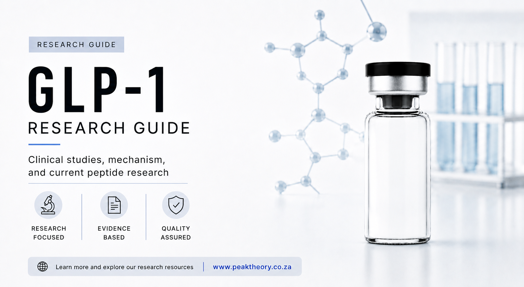 GLP 1 research guide covering receptor biology, signalling and published findings