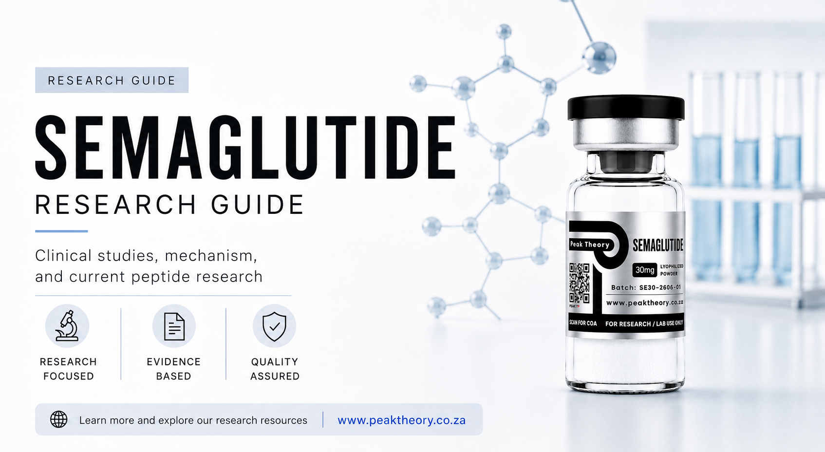 GLP1-SMA research guide covering GLP 1 receptor mechanisms and published findings