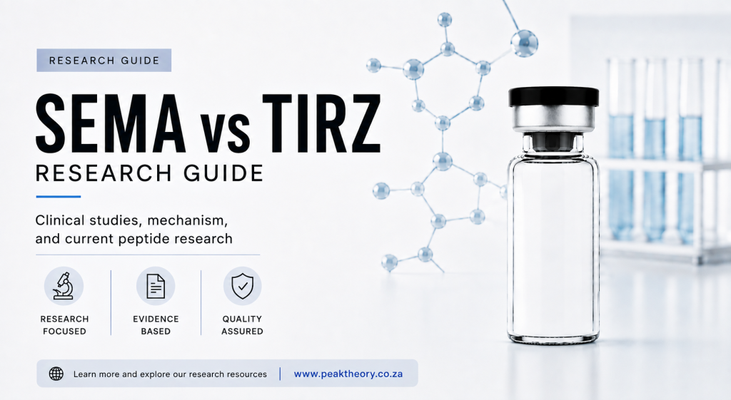GLP1-SMA and GLP2-TRZ research comparison covering GLP 1 and GIP receptor mechanisms